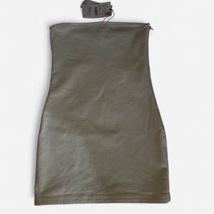 ZARA Strapless Bodycon Mini Dress in White